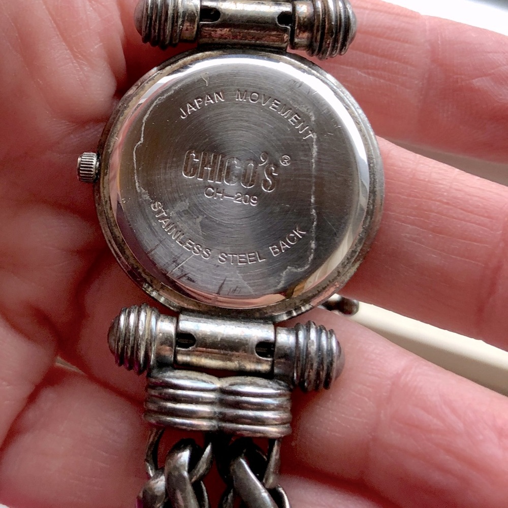 Vintage - Silver tone chain watch/bracelet - Picture 3 of 5